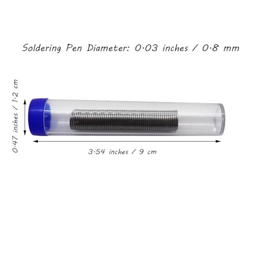 Image of Solder Wire Core Soldering Wire Pen Tin Melt Rosin Wire Desoldering Mobile Phone Instrument Repair Welding Tool Kits Electronic Accessory 0.8mm 2 Pack