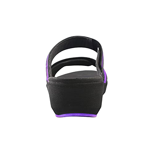 Gold Pigeon Shoes Platform Slide Sandals & Flip Flops for Women, Comfort Padded Foam Cushion3