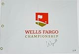 WINNER WYNDHAM CLARK SIGNED 2023 WELLS FARGO CHAMPIONSHIP GOLF PIN FLAG AUTOGRAPH BECKETT AUTHENTICATION J42