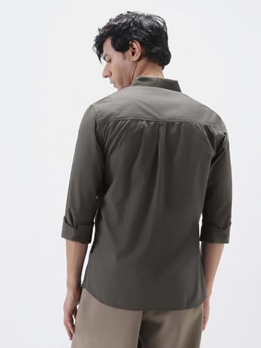 Image of Urbano Fashion Men's Cotton Full Sleeve Regular Fit Casual Solid Shirt