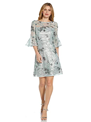 Adrianna Papell Women's Embroidered Sequin Cocktail4