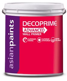 Image of Asian Paint Decoprime Interior Wall Primer Advanced - Water Thinnable, White | Superior Opacity & Whiteness | Alkali Resistant | Quick Drying | Good Sealing Properties - 1 Liter (White)
