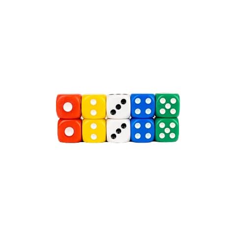 Storm&Lighthouse 10 Pack Coloured D6 Dice Set Cover