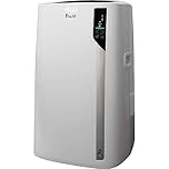DeLonghi Portable Air Conditioner 12,500 BTU,cool extra large rooms up to 550 sq ft,wifi with alexa,energy saving,heat,quiet,remote,AC Unit,dehumidifier,fan,programmable,window venting kit,EL376HRGFK