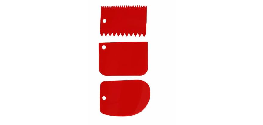 HS Plastic Clay Scraper Set 3pc Scraping Handle Carved Soft Clay Sculpture Knife Industrial Clay Scraper Sculpture Tool Pottery Tools, Rose Red-picture-32