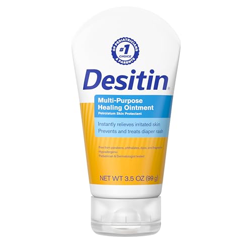 Desitin Skin Protectant and Diaper Rash Ointment Multi-Purpose With Vitamins A & D, Travel Size, 3.5. Oz Tube