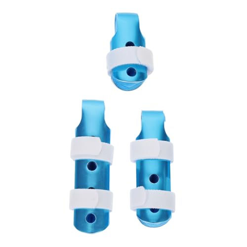 Beavorty 3pcs Splint Fracture Fixing Braces Fixing Splint Straightening Splint Thumb Splint Thumb Stabilizer Hand Stop Stand Blue Aluminum Alloy