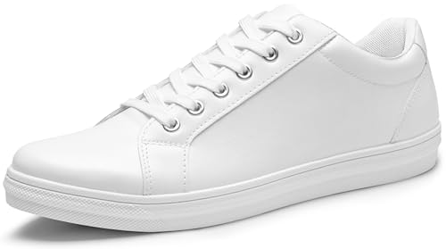 Image of Jousen Mens Sneakers White Mens Casual Shoes Soft Breathable Fashion Sneakers for Mens