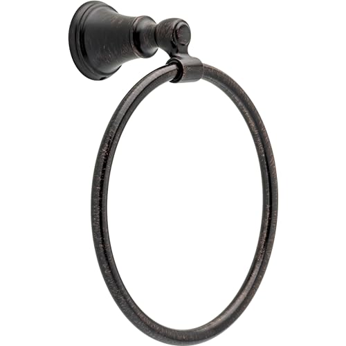 Delta Woodhurst (1-Pack) Hand Towel Holder Venetian Bronze Towel Racks for Bathroom Wall Round Towel Ring Holder for Bath Towel Hanger for Kitchen Bathroom Accessories 73246-RB