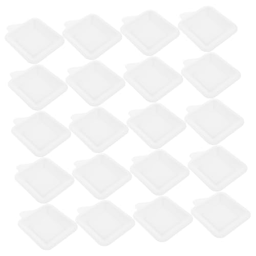 BinZyronic 40個 紙製ケーキ皿 四角形 ? 堆肥化可能 デザートプレート パーティー ウェディング対応 (40pcs)