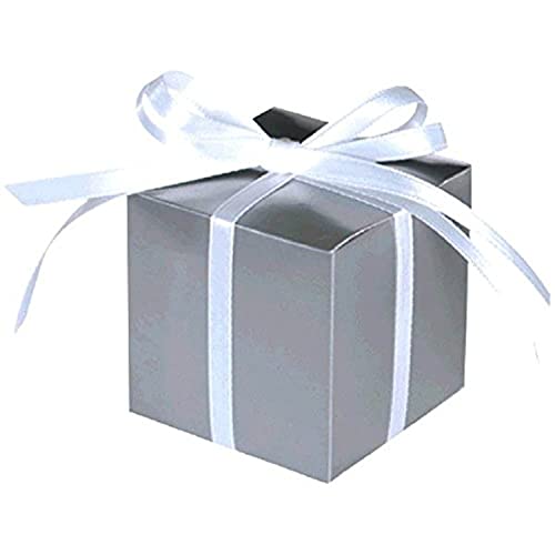 Amscan Mega Pack Favor Boxes - Silver
