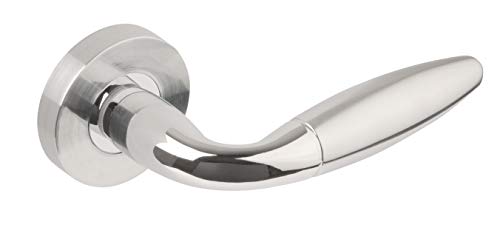 Jigtech JTB72065 Parma Door Pack-Latch, Polished/Satin Chrome - Image 2