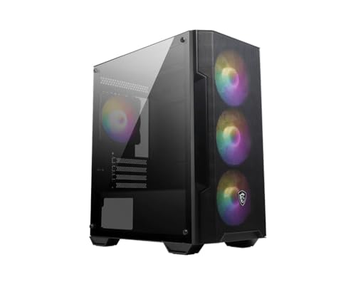 MSI MAG FORGE M100A - Computer case Micro Tower, Nero transparente
