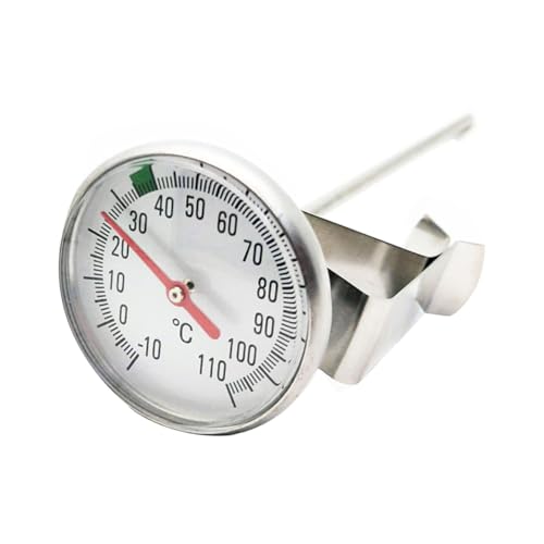 KICHOUSE Metal Thermometer for Cooking Instant Read Food Thermometer with Long Safety Probe Easy to Use for Kitchen Oil Water and Meat