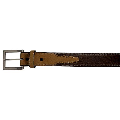 Western Fashion Twisted X Textured Leather Belt2