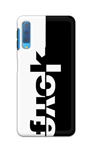 Image of PRINTFIDAA One Words Fukc Love Creative Art Innovative Wonderfull Printed Designer Hard Case for Samsung Galaxy A7 (2018), SM-A750F /DS, SM-A750G, SM-A750FN /DS Back Cover -(e) RPM1003