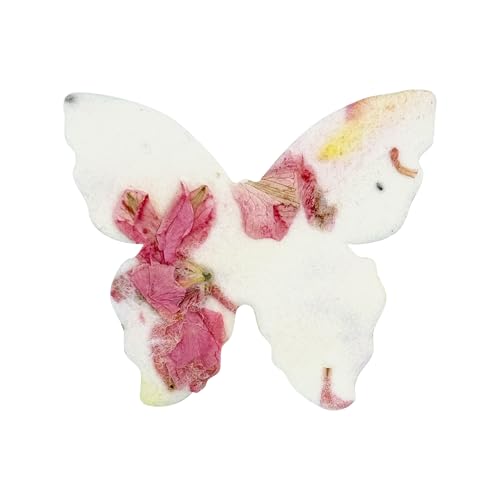 Seed Bloom 50pcs Small Pink & Yellow Butterfly Seed Paper