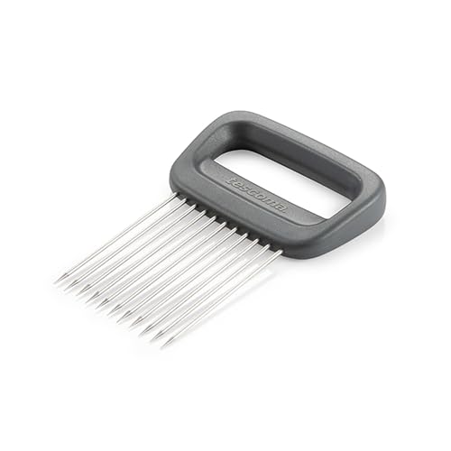 Tescoma 428261 Tope cebolla ideal para cortar cebollas y hortalizas de raíz, manteniéndolos fijos de forma segura, línea GrandChef