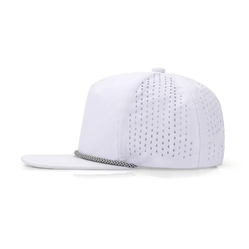 Image of Quick Dry Fit Baseball Cap - Water Repellent Sun Hat for Fishing, Running, Hiking, Golf, Surfing, Sailing, Boating
