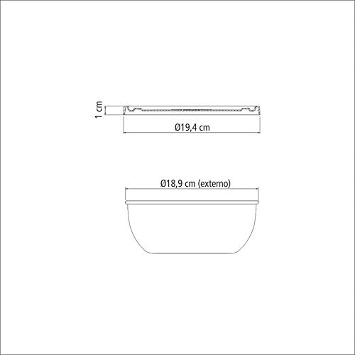 TAMPA PLASTICA REDON.18CM FREEZINOX