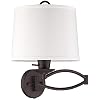 Livex Lighting 4903-07 Transitional One Light Swing Arm Wall Lamps Collection in Bronze/Dark Finish