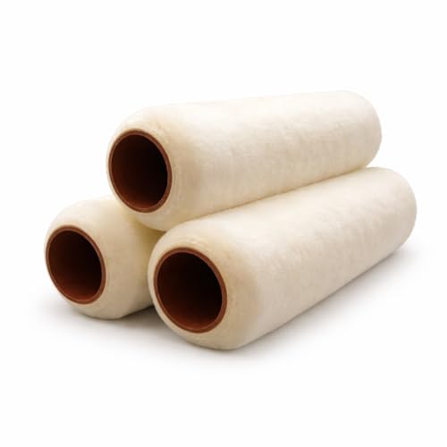 Tru-Lamb - 100% Natural Lambskin Professional Paint Roller (9 x 1/2" - 3 Pack) by Tru Lamb - Used condition - US$24.88