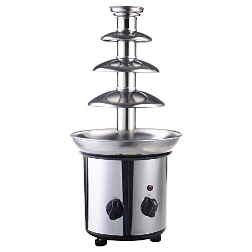 Fuente DE Chocolate DE Acero Inoxidable DE 4 Pisos. Stainless-Steel Chocolate Fondue Fountain
