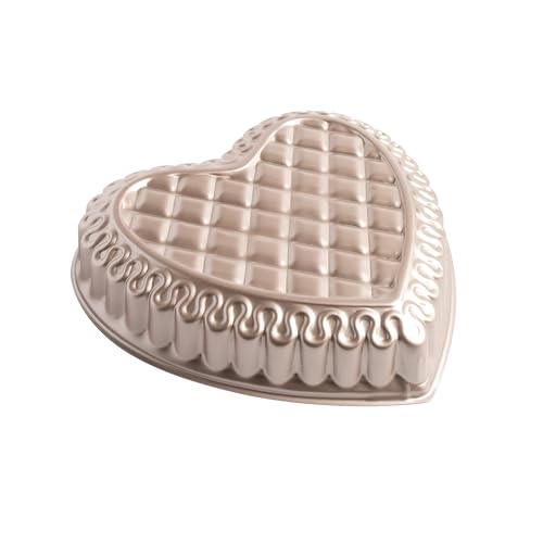 Nordic Ware Formed Quilted Heart Pan, 9 Cup...