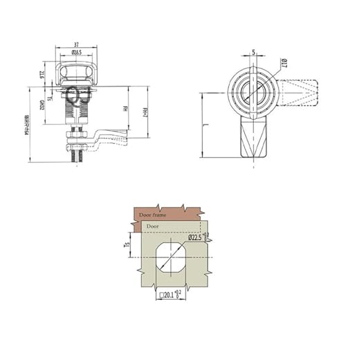 Tornillo de apriete MS816 extendido en acero inoxidable de compresión 3