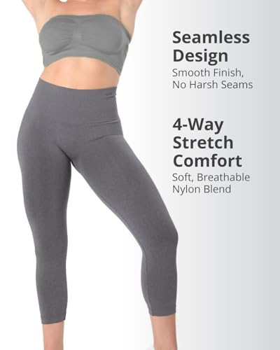 Image of SlimMe High Waisted Shapewear Leggings, Tummy Control Compression