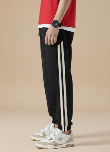 Image of dockstreet Men's Alley Cool Backdoor Series Men's Casual Sweatpants Baggy Jogger Pants ||Drawstring Joggers || 100% Pure Cotton || Breathable Airy for All Seasons