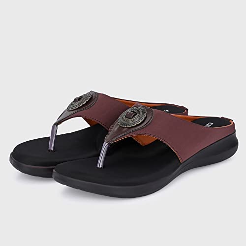 Image of Centrino Women Thong Sandals & Comfortable Ortho Care Sandal For Ladies | Fashion Wear Sandal & Chappal | Soft Cushioned for More comfort (2854)