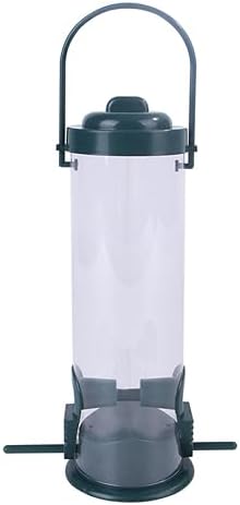 Alimentador Alimentador de Aves Colgantes Soporte de Semillas Dispensador de Alimentos de Aves Suministros de plástico automático para Aves Silvestres al Aire Libre
