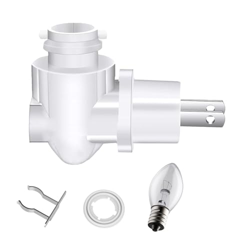 Image of Auto On Sensor Plug in Night Light Module,Wall Light Plug with Light Sensitive On /Off Switch,Rotating E12 Base Night Light Socket for Making Your Own DIY Decorative Night Lights