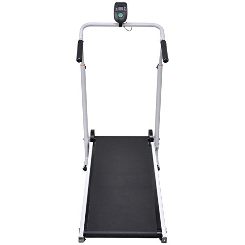 Festnight Mini tapis de course pliable Sport Fitness ?t Moulin à pédale Treadmill 100 x 53 x 105 cm Noir – Image 4