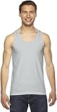 American Apparel Unisex Fine Jersey Tank M NEW SILVER