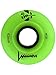 Luminous LED Quad Wheels Green Glow 62mm 4pack