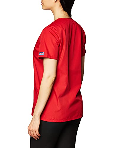 Scrubs For Women Workwear Originals Snap Front Top 4770, L, Red #TOP3