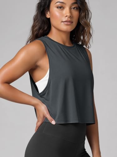Image of ODODOS 3-Pack Loose Tank Tops for Women Sleeveless Gym Athletic Workout Tops Yoga Shirts
