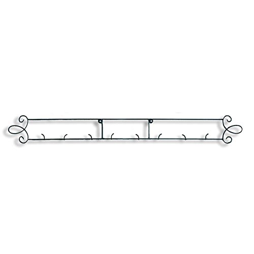 Tripar Black Horizontal Plate Rack 44.75"W 4-Place Rack for Collectible Plates and Plaques