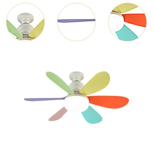 Image of bnf E26 Socket Fan Light 6 Fan Blade 30W Dimmable for Living Room Garage Bedroom Colofulhome & Garden | Lamps Lighting & Ceiling Fans | Ceiling Fans