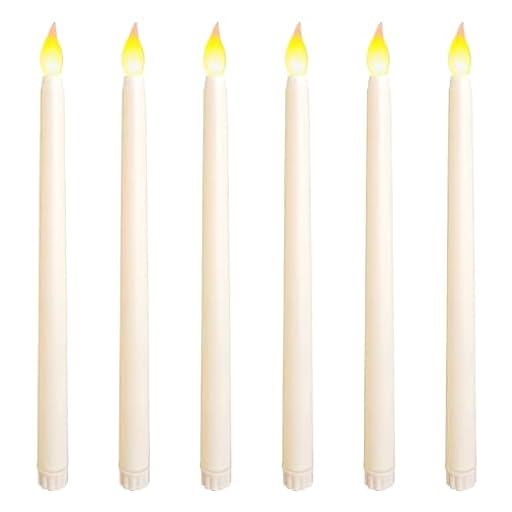 Wonvify Velas Led Efecto Llama 6 Piezas, Velas LED Blancas Sin Fuego, Velas Electricas a Pilas, Velas Decorativas para San Valentín, Cumpleaños, Fiestas, Navidad, Festivales, Luz Blanca Cálida | Ya disponible en tu tienda friki favorita! En mundofriki.es!