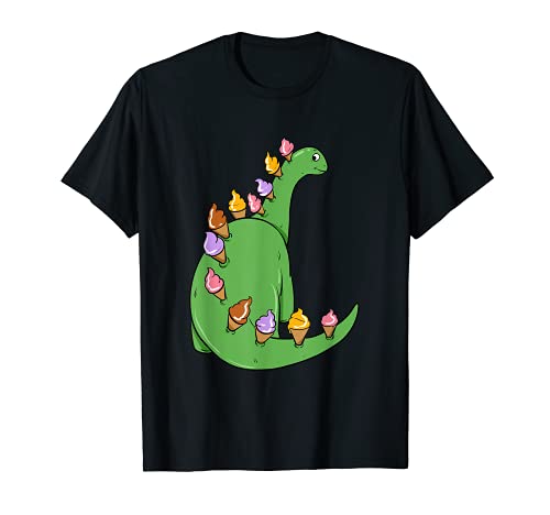 Helado Dinosaurio Brontosaurio Delicioso Aperitivo Camiseta Cover