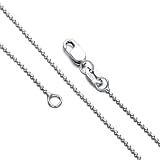 Dralox Ball Chain Necklace 1MM Italian 925 Sterling Silver Bead Ball Strand Chain Necklace Jewelry G