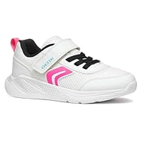 Geox J SPRINTYE Girl B, Zapatillas, White/Black, 31 EU