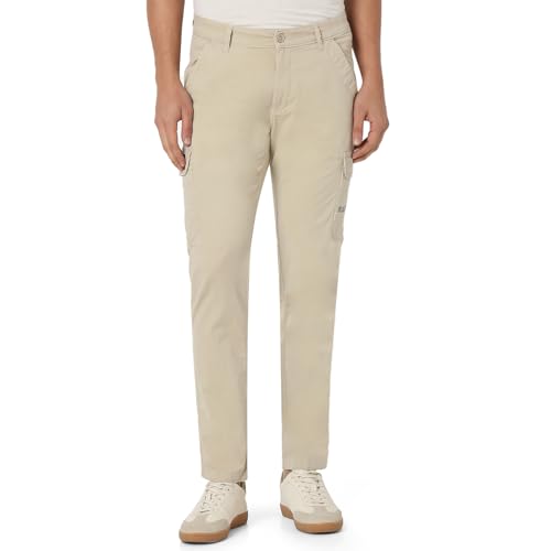 Image of Spykar Men's Regular Cargo Pants
