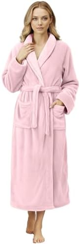 NY Threads Premium Womens Robe, Plush Fleece Long Bath Robe for W...