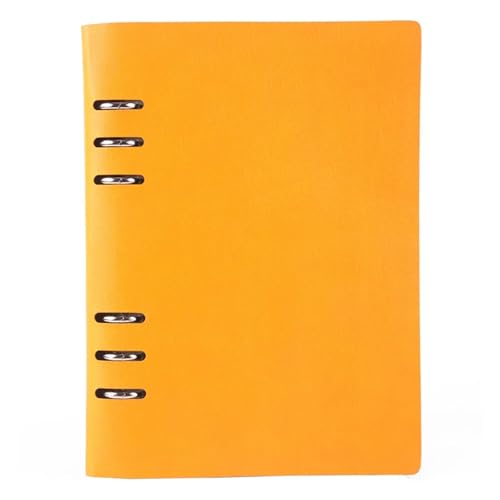 Cahier A5 jaune à reliure amovible pour vos séances de papeterie créative