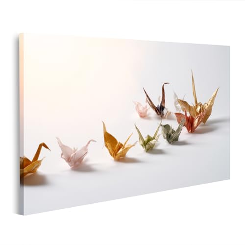 islandburner Image sur toile fascinante grues origami tableau mural salon pour les amateurs d'art - Edition F5