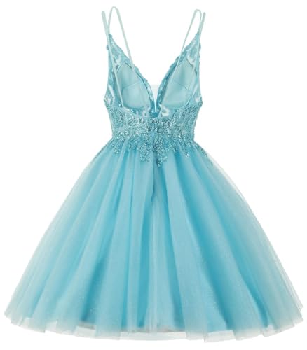 Robe de soirée courte grise à perles taille 40 pour ado - 3
